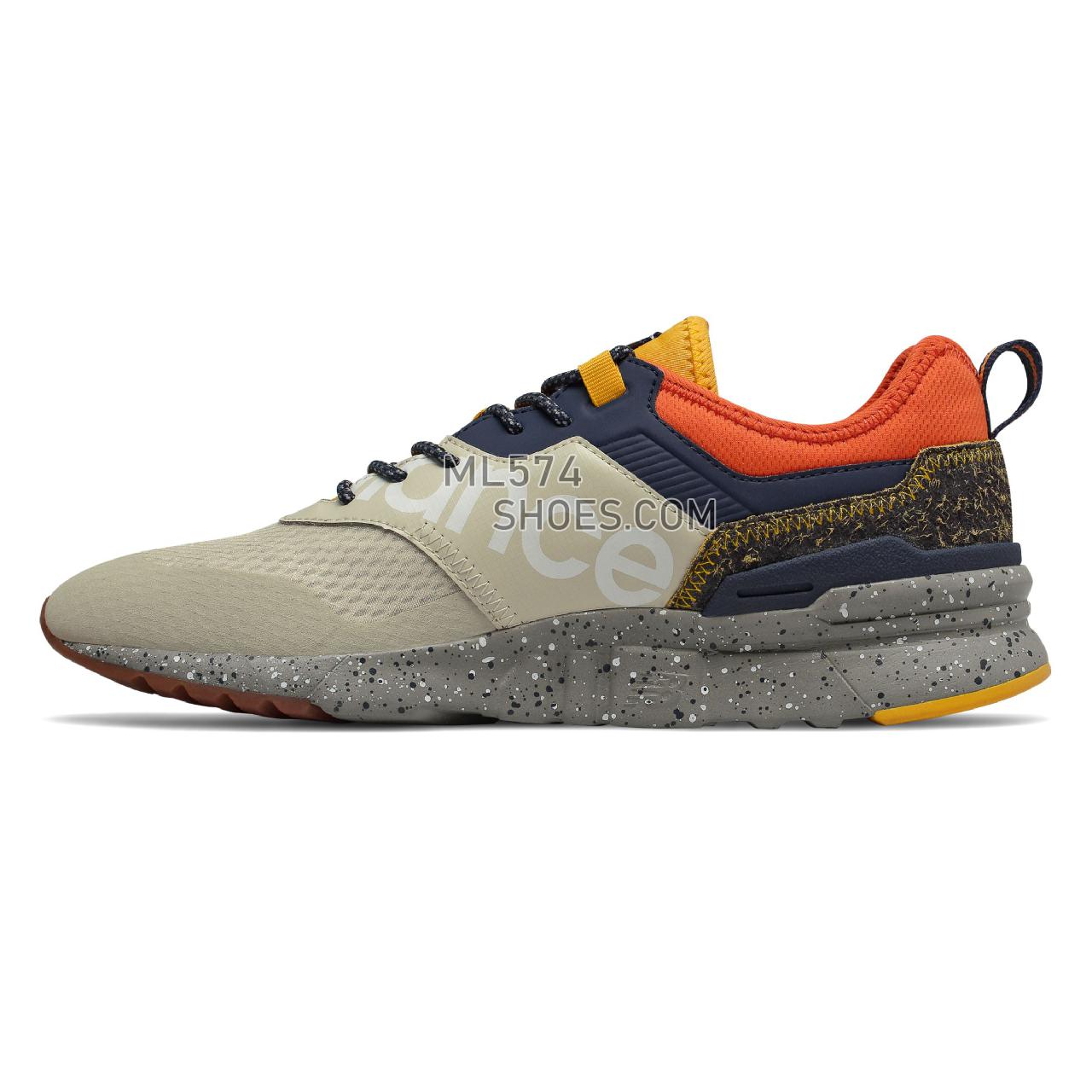 New Balance 997H Spring Hike Trail - Men's 997H Spring Hike Trail Classic - Oyster with Team Orange - CMT997HC