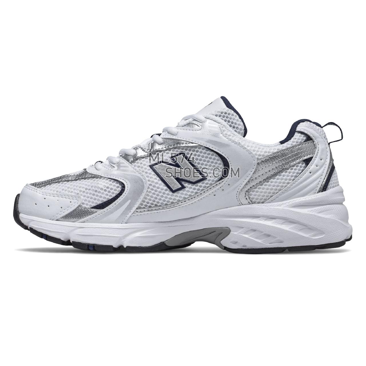 New Balance Unisex 530 - Men's 530 Classic - White with Natural Indigo - MR530SG