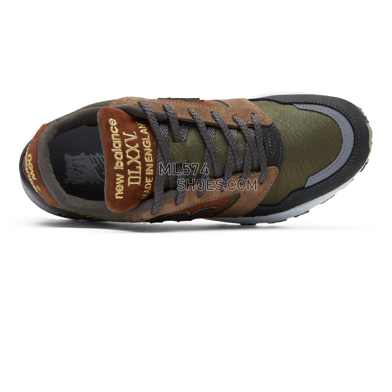 New Balance Made in UK 575 - Men's Made in UK 575 Classic MTL575V1-27394-M - Dark Green with Brown and Black - MTL575SO