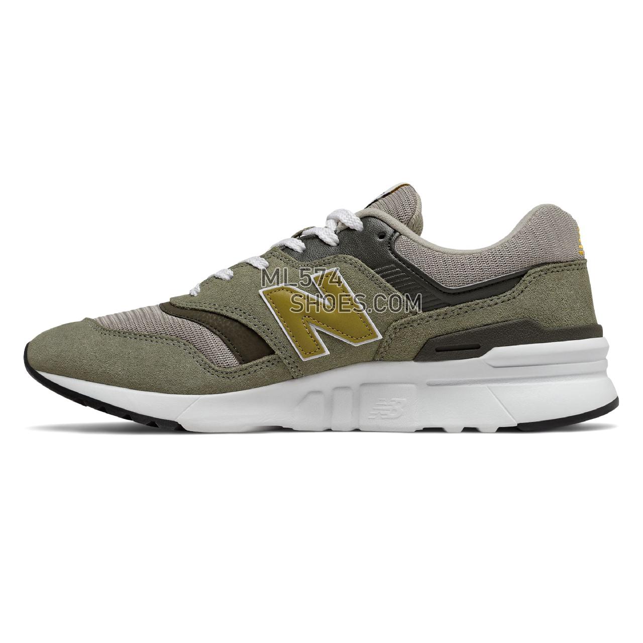 New Balance 997H - Men's 997H Classic - Covert Green with Varsity Gold - CM997HEZ