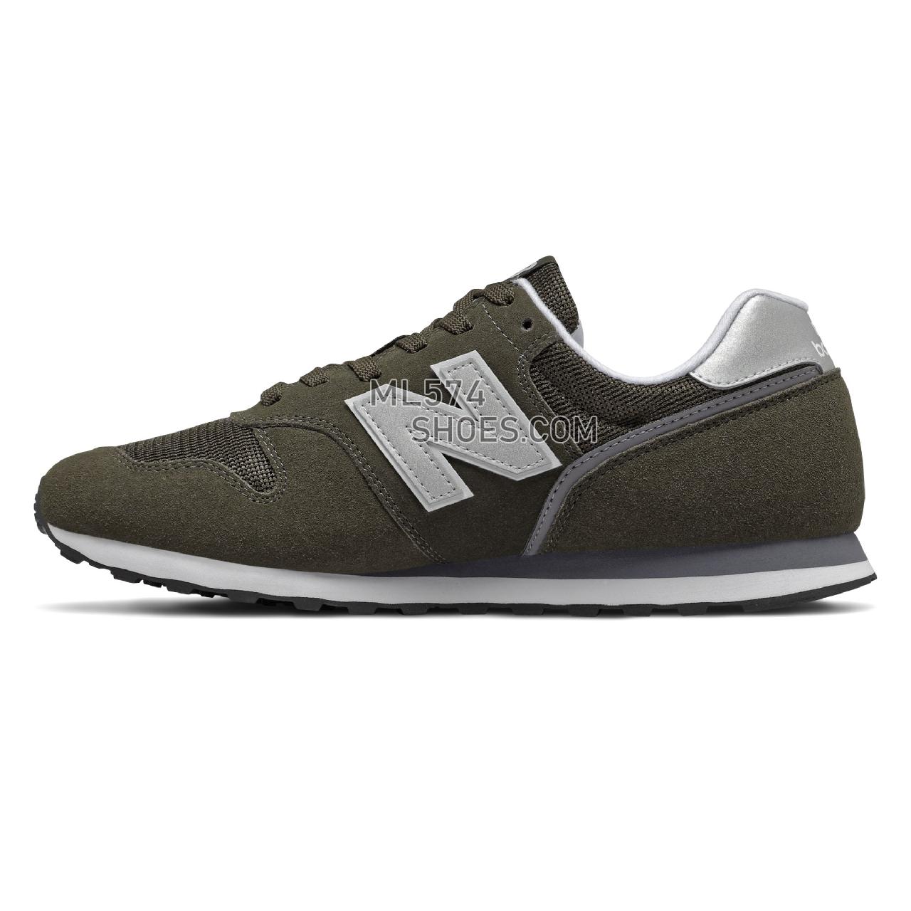 New Balance 373 - Men's 373 Classic - Black Olive with White - ML373CB2