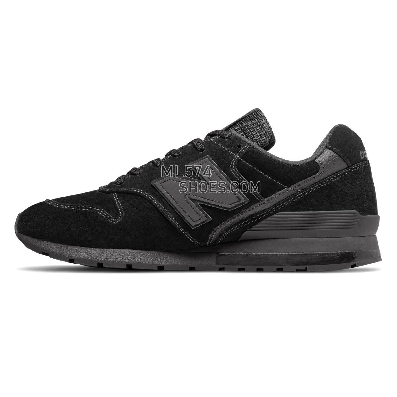 New Balance 996 - Men's 996 Classic CM996V2-27577-M - Black with Black Caviar - CM996RG