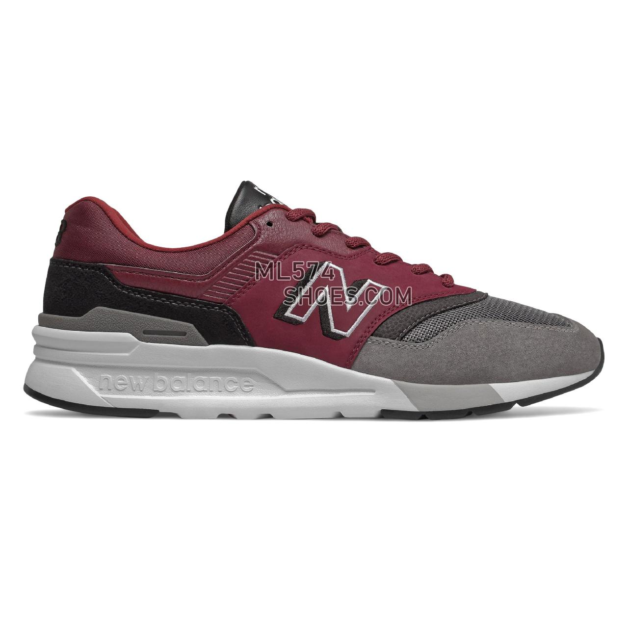 New Balance 997H - Men's 997H Classic - Burgundy with Black - CM997HEL