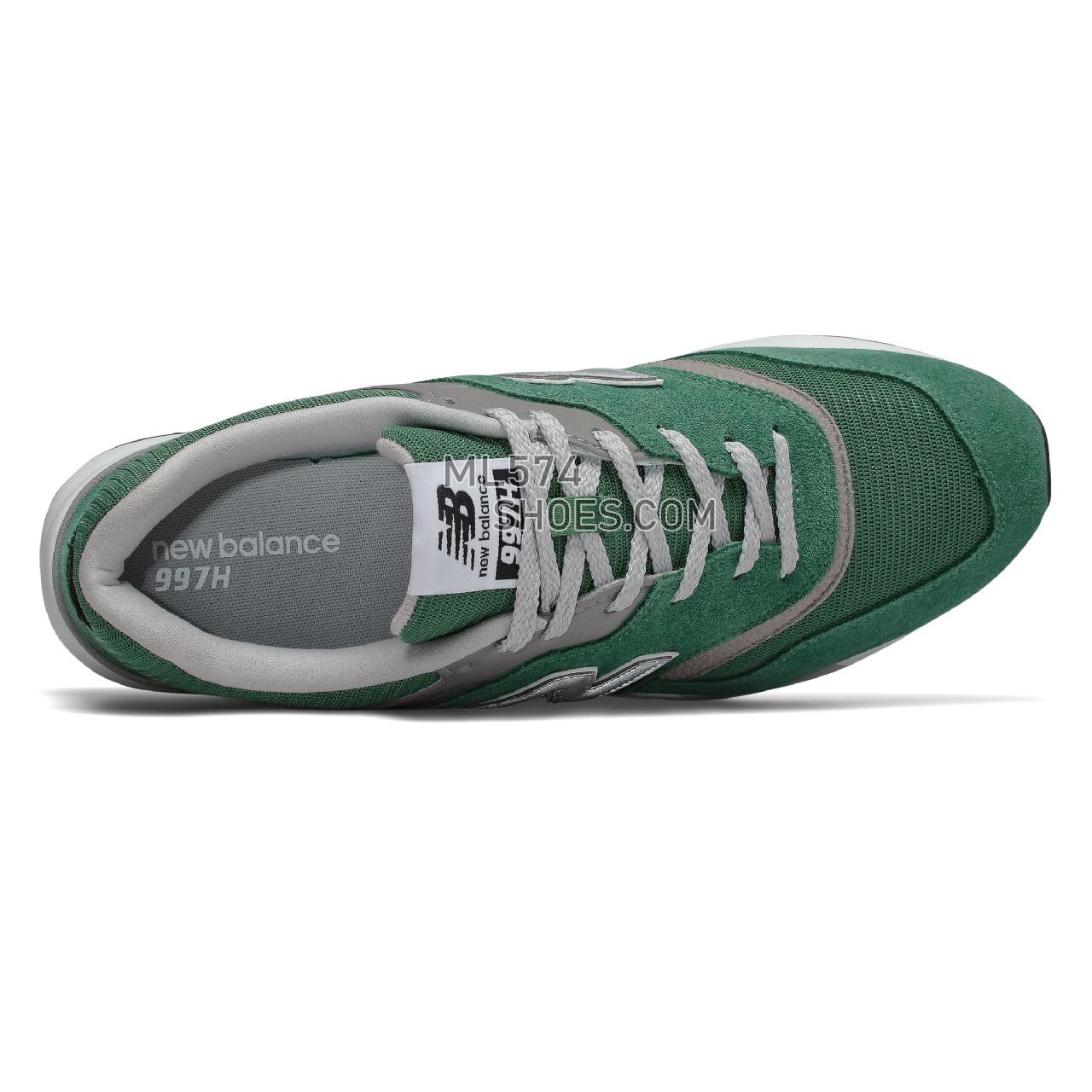 New Balance 997H - Men's 997H Classic CM997HV1-27438-M - Team Forest Green with Silver - CM997HXM