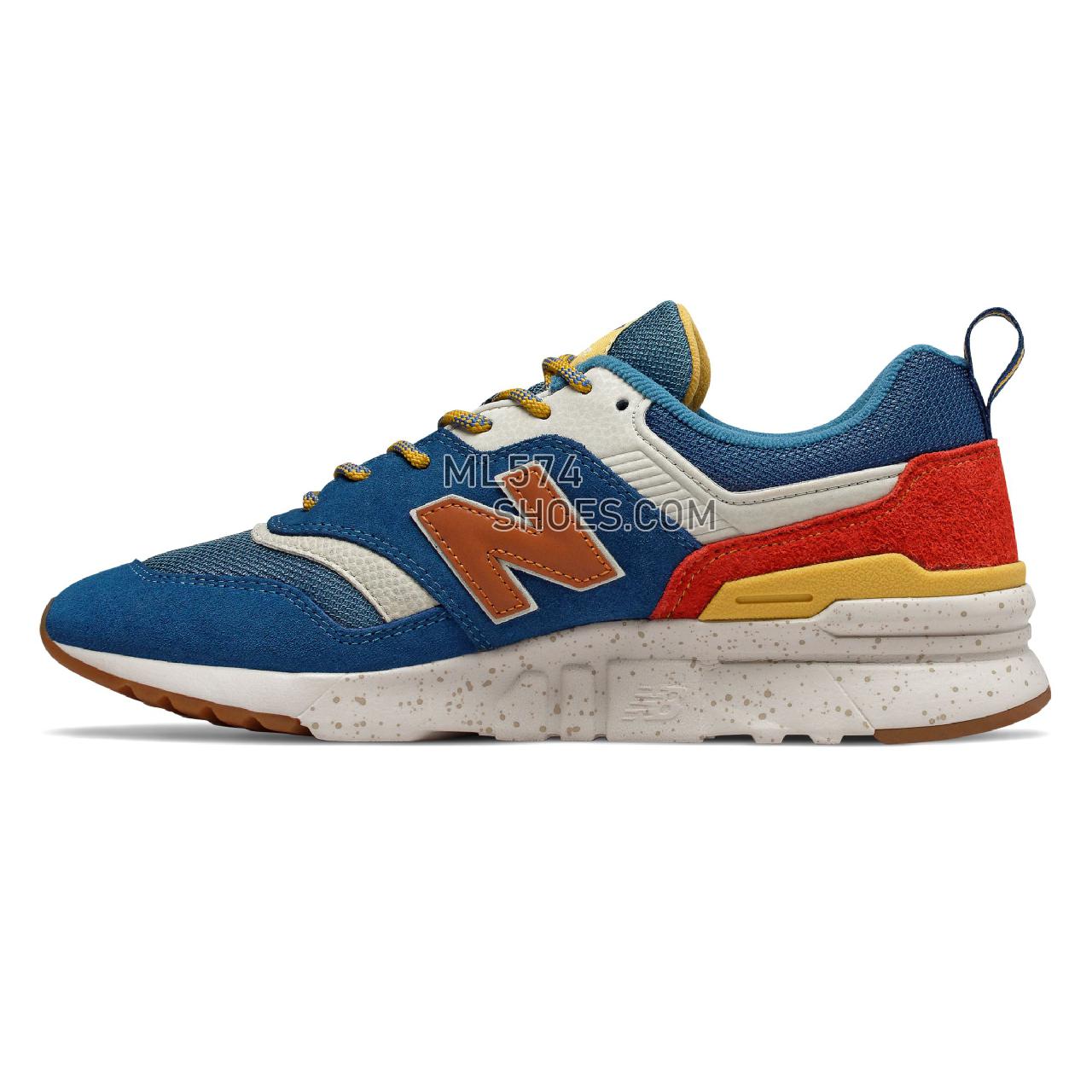 New Balance 997H - Men's 997H Classic - Blue with Varsity Orange - CM997HFB