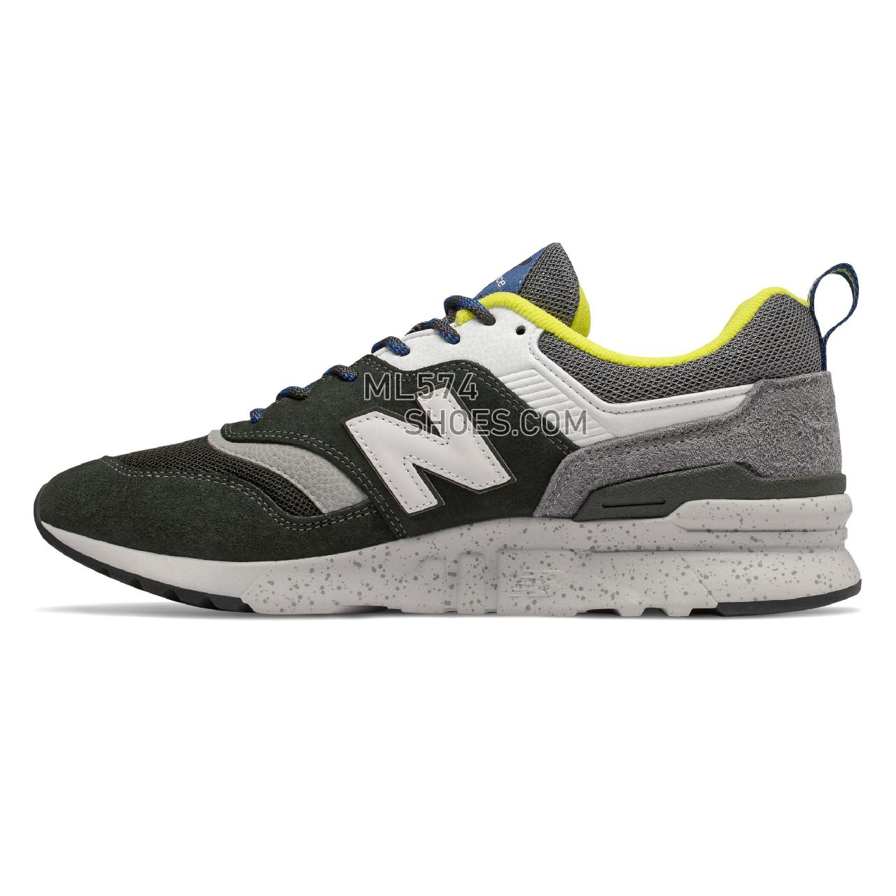 New Balance 997H - Men's 997H Classic - Rifle Green with Sulphur Yellow - CM997HFD