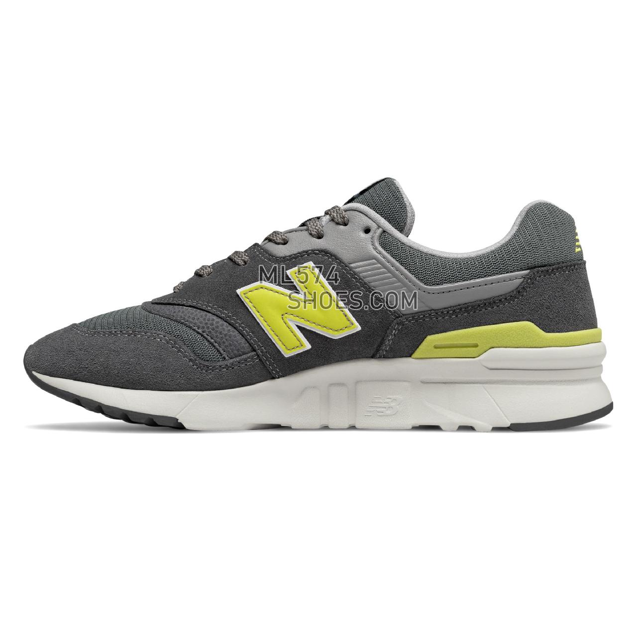 New Balance 997H - Men's 997H Classic CM997HV1 - Magnet with Sulphur Yellow - CM997HDJ