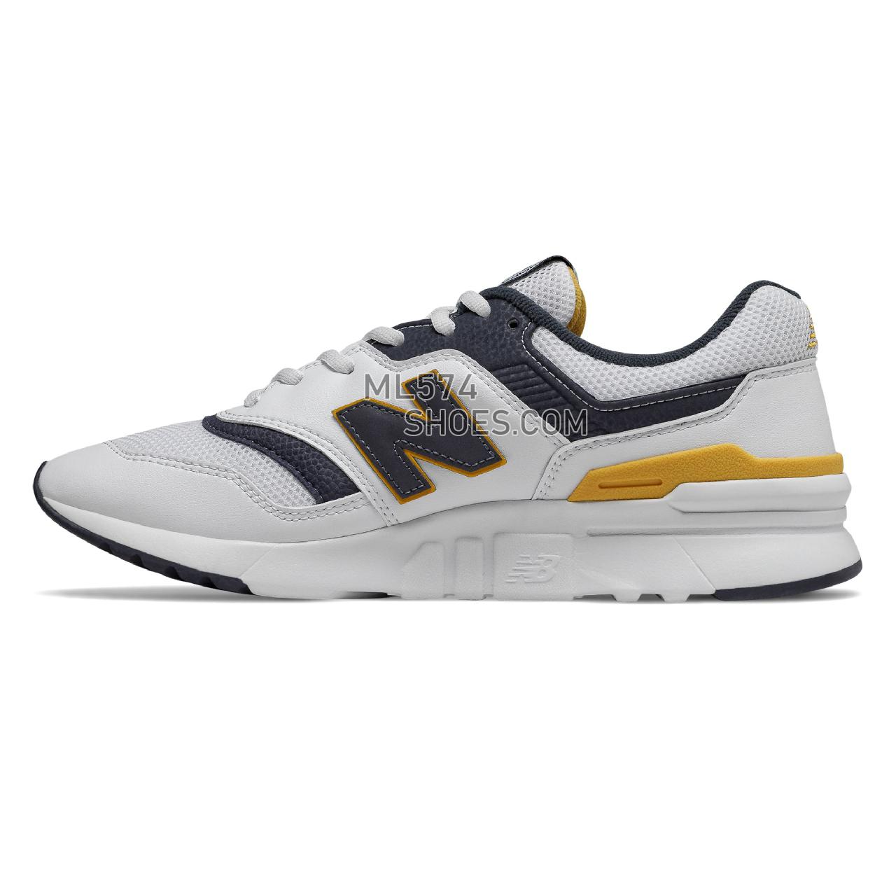 New Balance 997H - Men's 997H Classic CM997HV1 - White with Pigment - CM997HDL