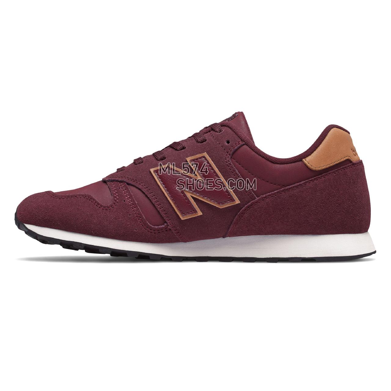 New Balance 373 - Men's 373 Classic ML373V1-23639-M - NB Scarlet with Veg Tan - ML373MRU