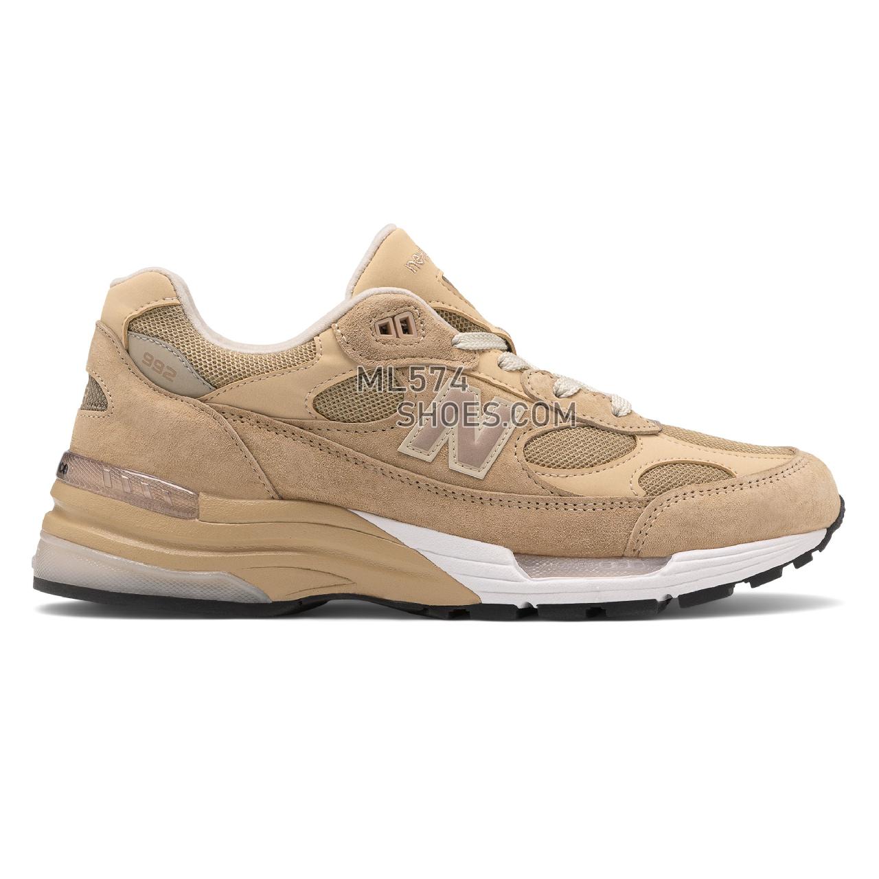 New Balance Made in US 992 - Men's Made in US 992 Classic - Tan with White - M992TN