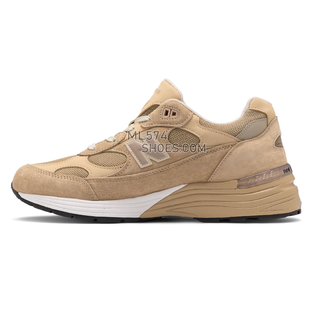 New Balance Made in US 992 - Men's Made in US 992 Classic - Tan with White - M992TN