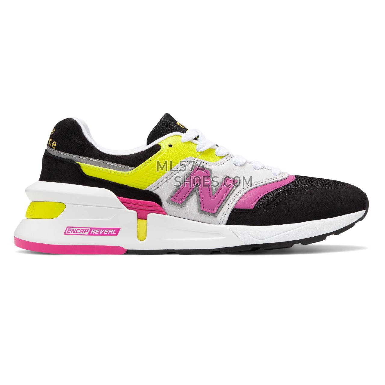 New Balance Made in US 997 Sport - Men's Made in US 997 Sport Classic - Black with Yellow - M997SKP