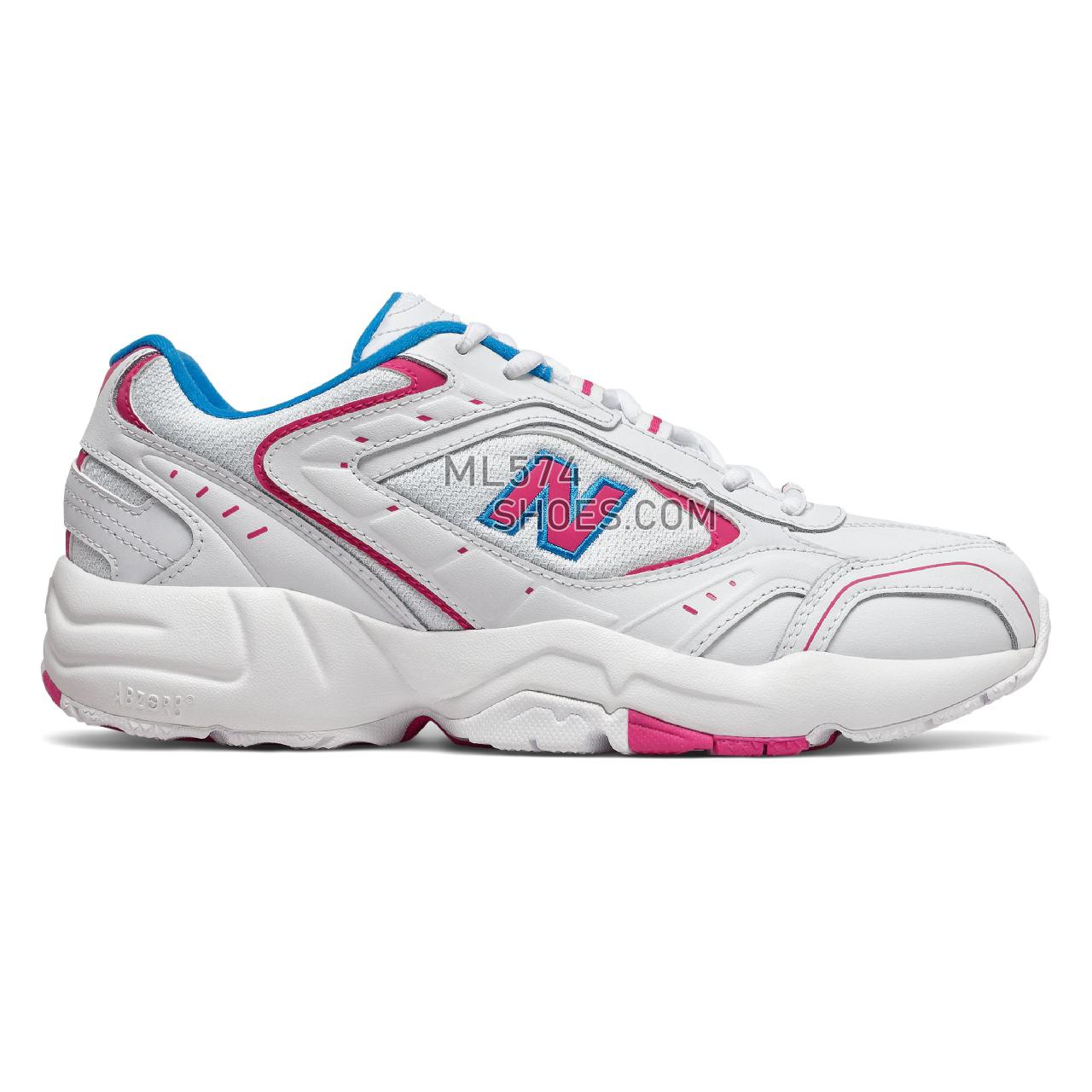 New Balance 452 - Men's 452 Training - White with Exuberant Pink and Vision Blue - MX452SC