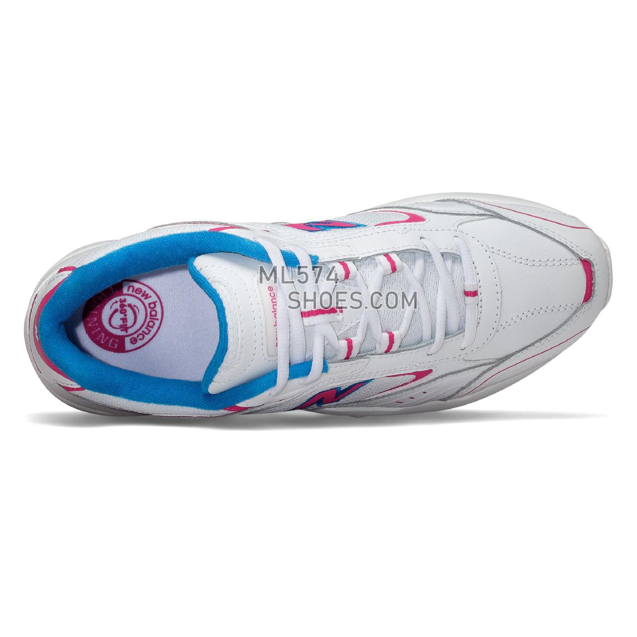 New Balance 452 - Men's 452 Training - White with Exuberant Pink and Vision Blue - MX452SC