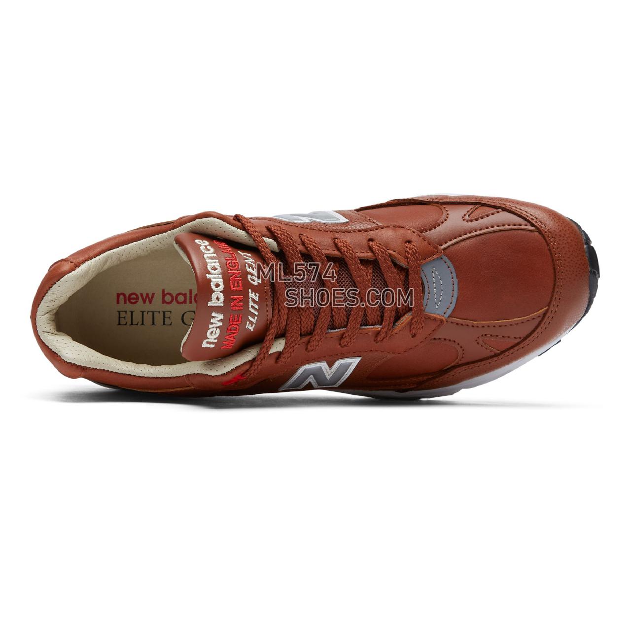 New Balance Made in UK 991 - Men's Made in UK 991 Classic ML991V1-27393-M - Burnt Orange with Silver and White - M991GNB