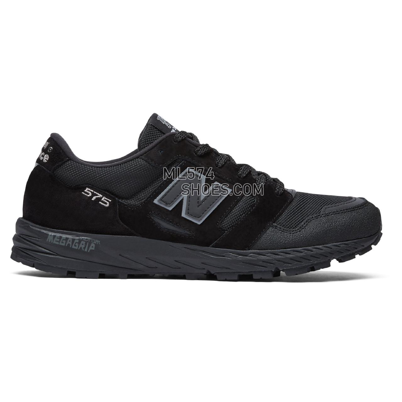 New Balance Made in UK 575 - Men's Made in UK 575 MTL575V1-27423-M - Black with Black Caviar and Lime - MTL575KL