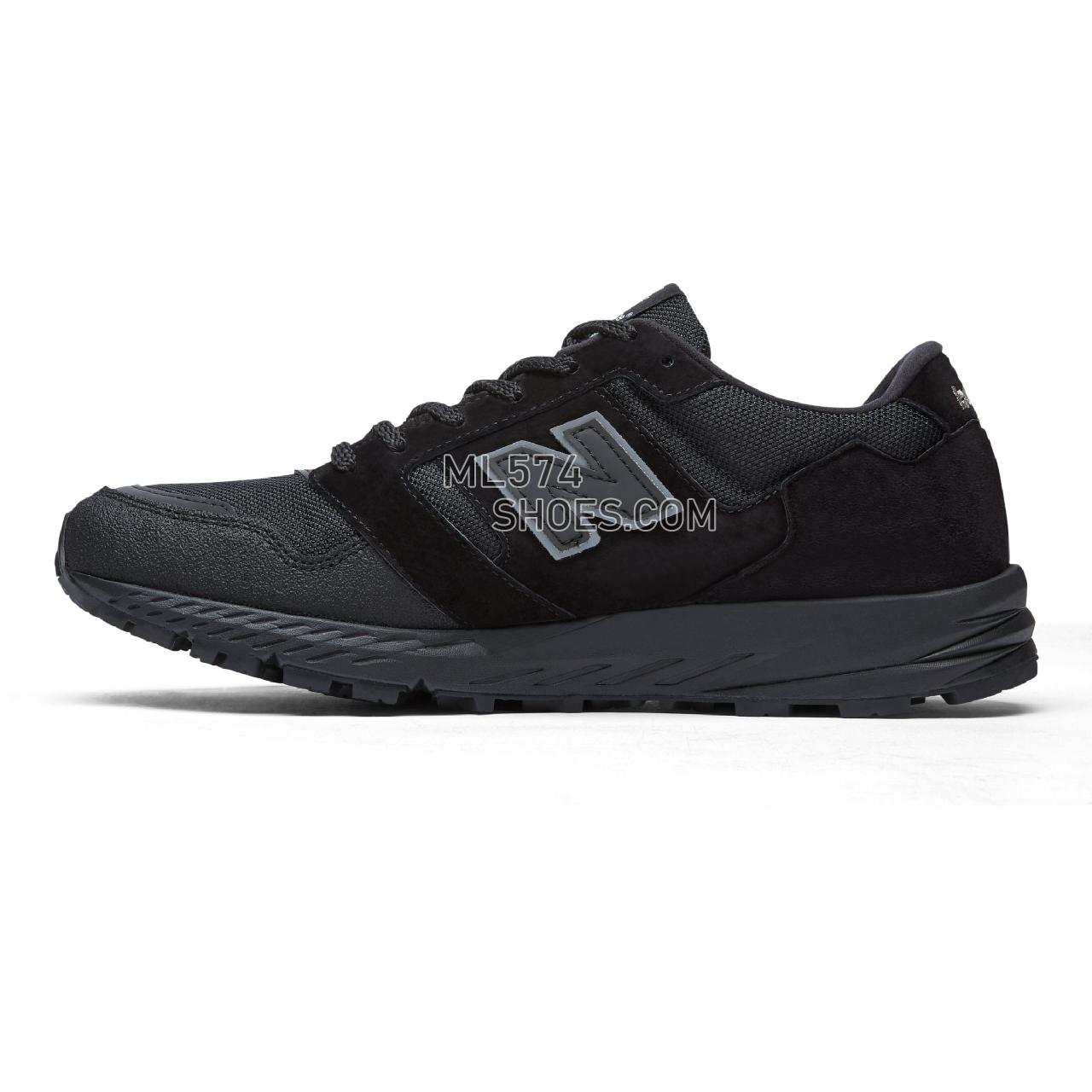 New Balance Made in UK 575 - Men's Made in UK 575 MTL575V1-27423-M - Black with Black Caviar and Lime - MTL575KL