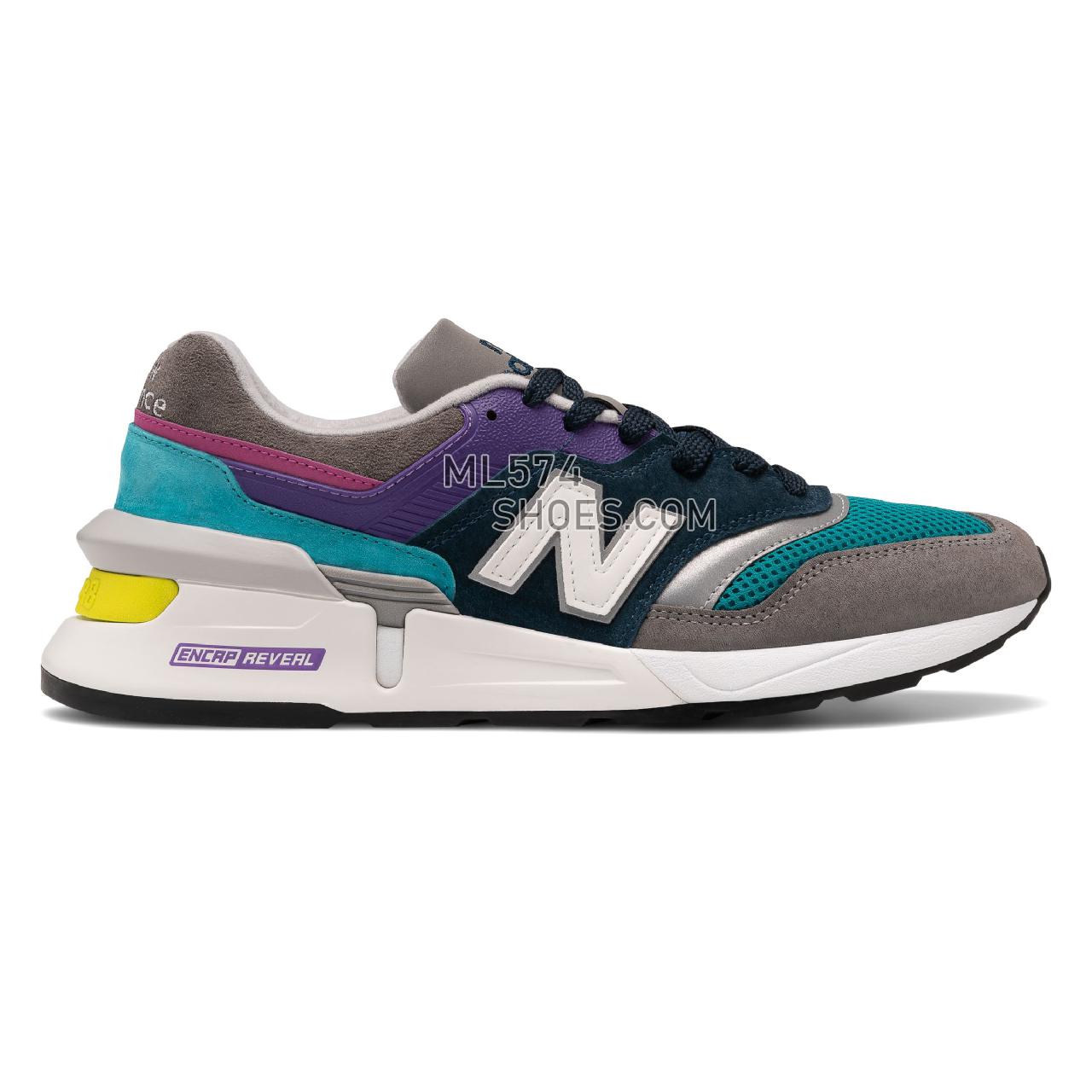 New Balance 997S - Men's 997S Classic - Grey with Blue - M997SMG