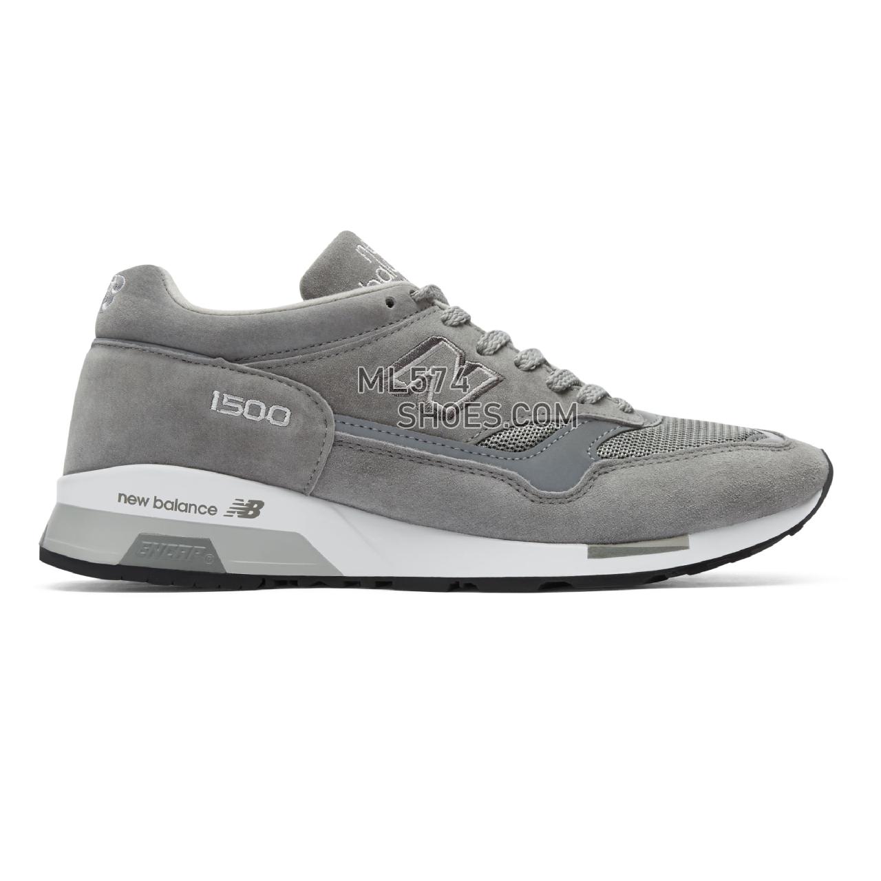 New Balance Made in UK 1500 - Men's Made in UK 1500 Classic - Grey with White - M1500RRW