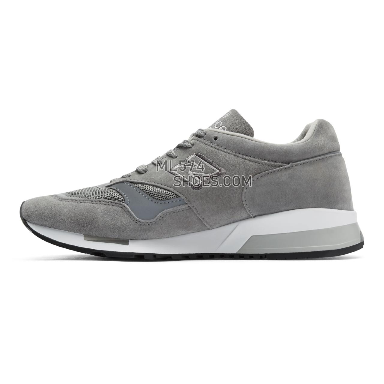 New Balance Made in UK 1500 - Men's Made in UK 1500 Classic - Grey with White - M1500RRW