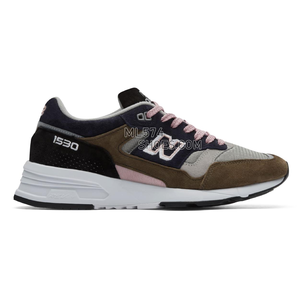 New Balance Made in UK 1530 Soft Haze - Men's Made in UK 1530 Soft Haze Classic - Grey with Khaki and Navy - M1530KGL