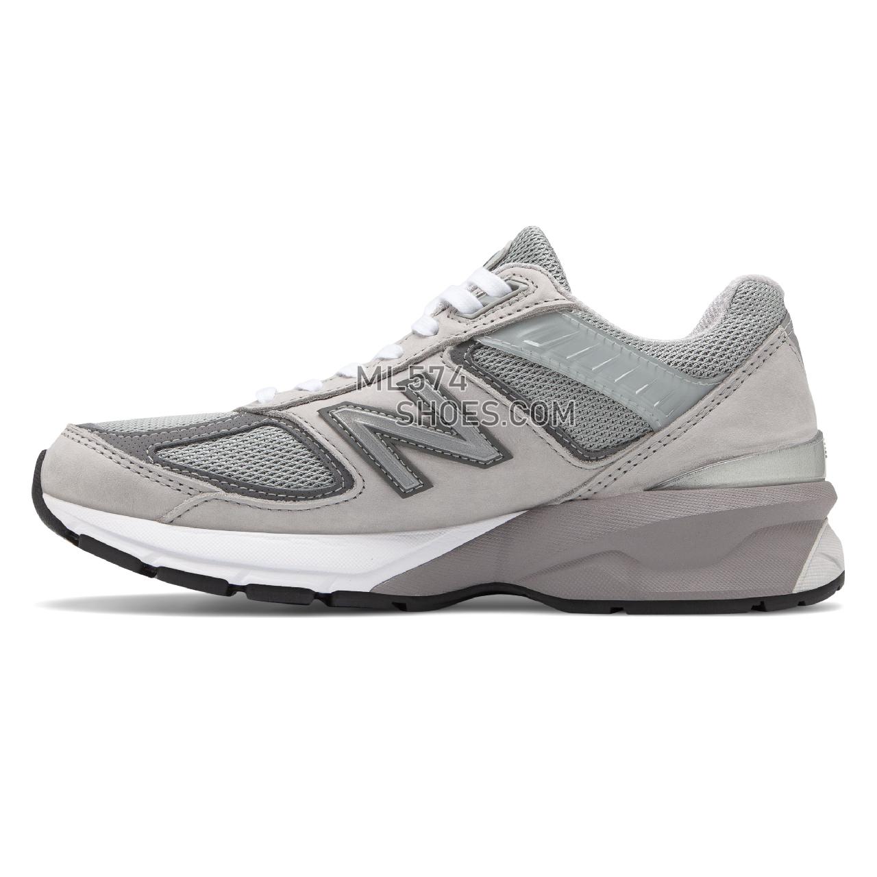 New Balance Made in US 990v5 with Nubuck - Men's Made in US 990v5 with Nubuck - Grey with Castlerock - W990IG5