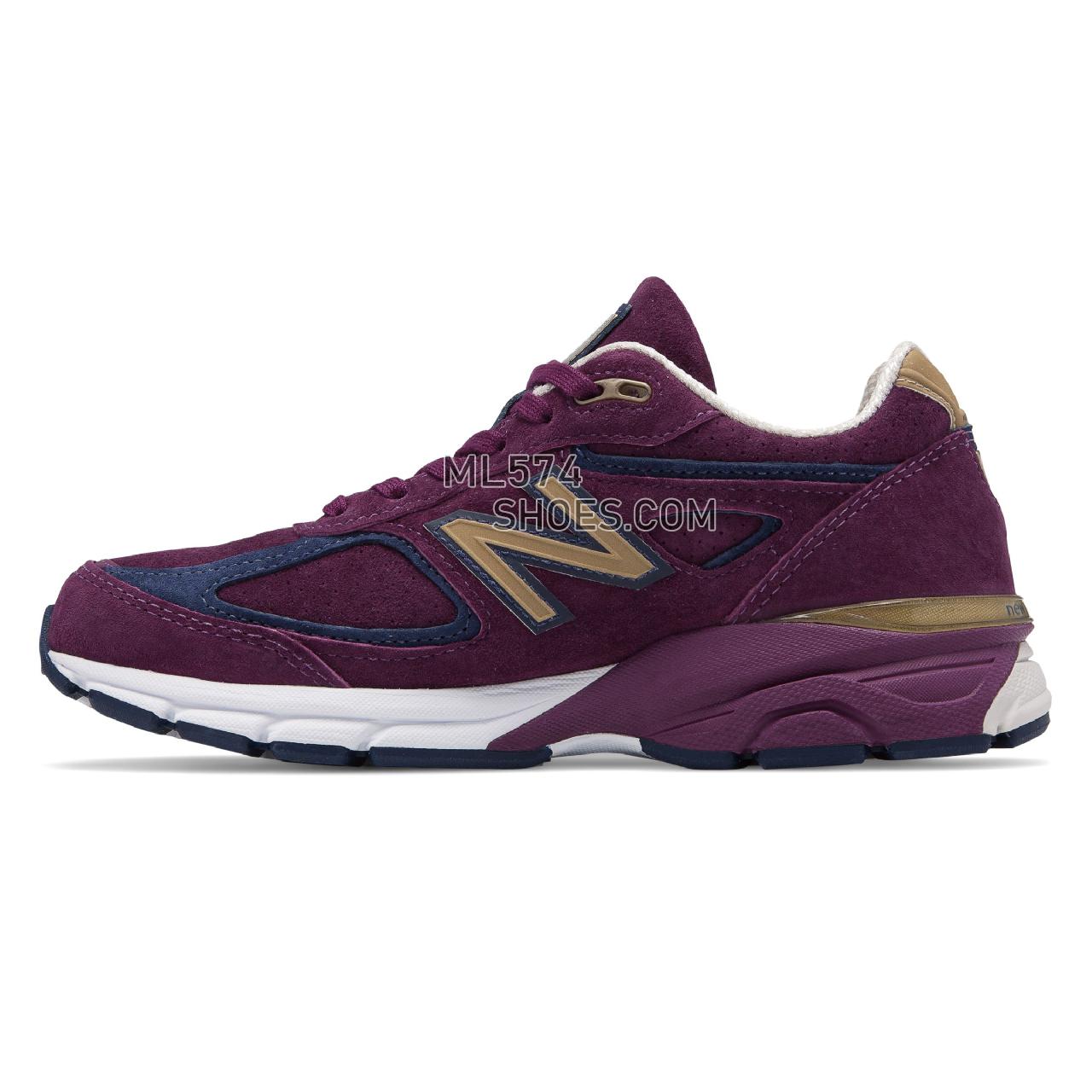 New Balance Made in US 990v4 - Men's 990v4 Made in US Running - Claret with Pigment - W990CP4
