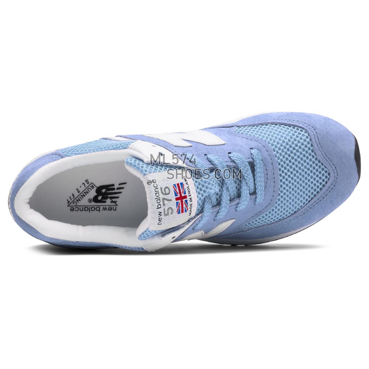 New Balance Made in UK 576 - Men's 576 Made in UK - Pale Blue with White - W576BBB