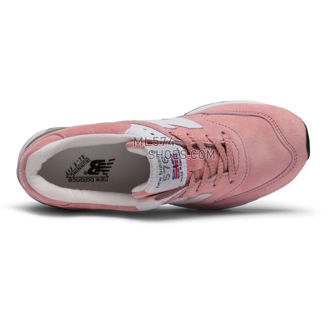 New Balance 576 Made in UK - Men's 576 Made in UK Classic W576-PS3 - Faded Rose with White - W576PNK