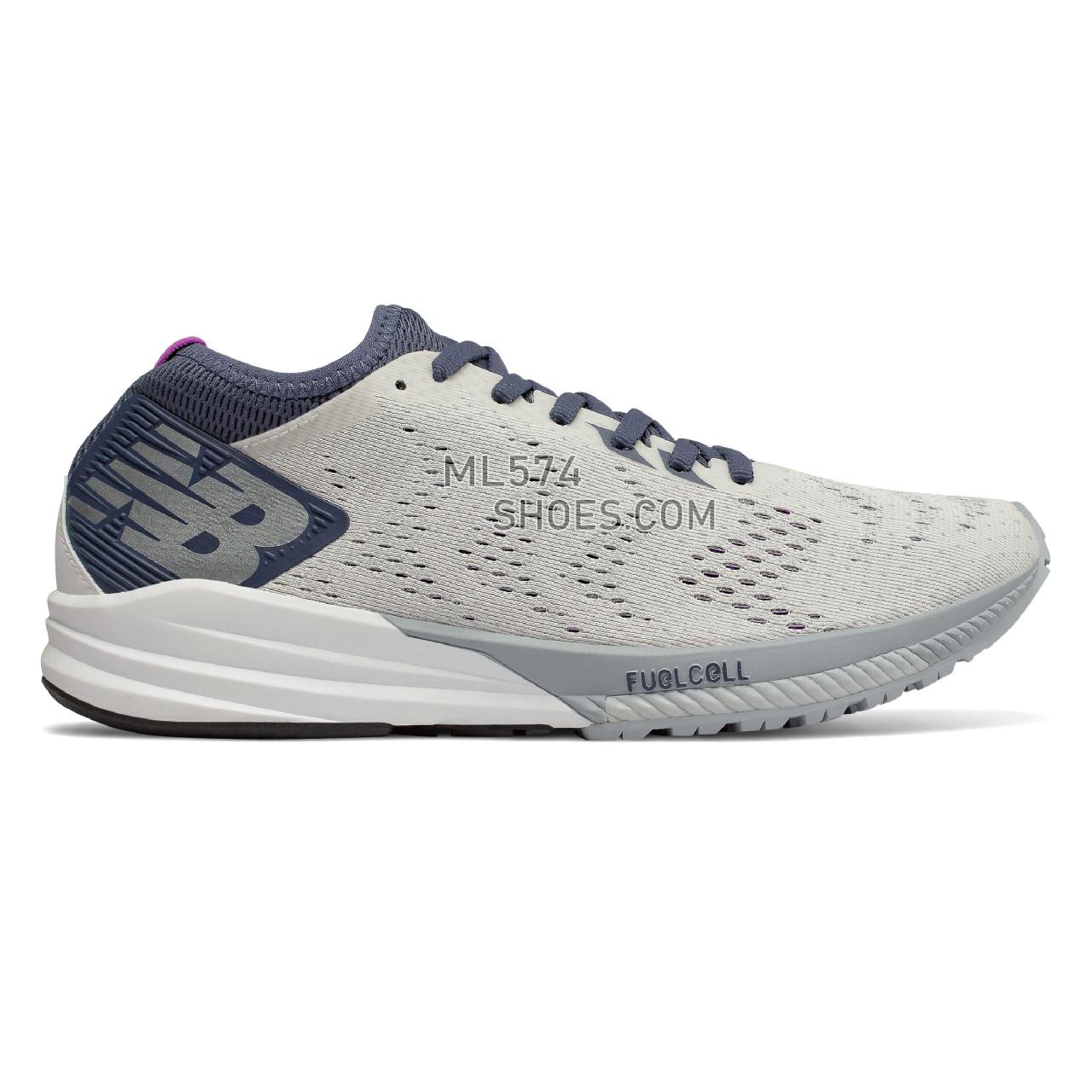 New Balance FuelCell Impulse - Women's FuelCell Impulse Running - White with Voltage Violet and Light Cyclone - WFCIMWP