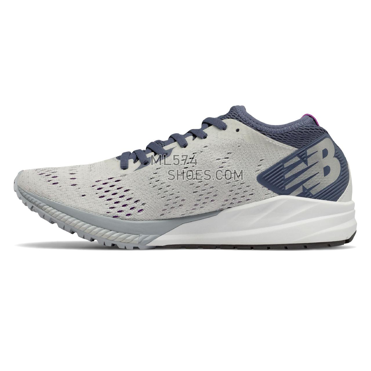 New Balance FuelCell Impulse - Women's FuelCell Impulse Running - White with Voltage Violet and Light Cyclone - WFCIMWP