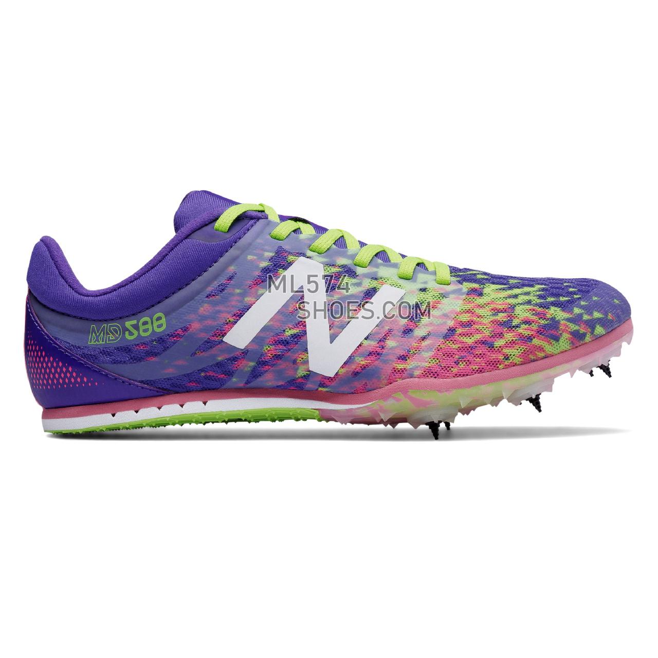 New Balance MD500v5 Spike - Women's Md500V5 Spike - Running - Purple with Firefly and Guava - WMD500P5