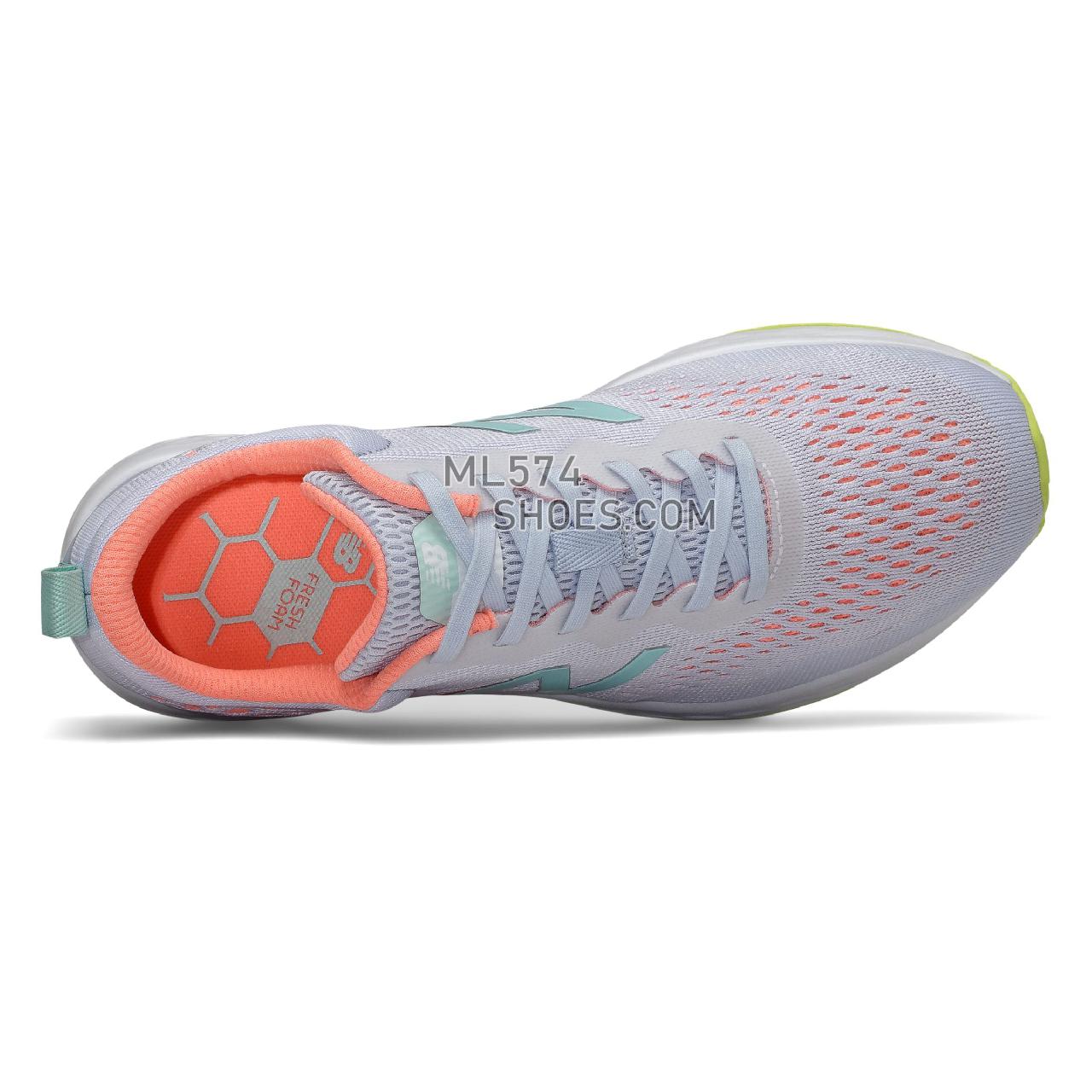 New Balance Fresh Foam Arishi - Women's Fresh Foam Arishi Training - White with Ginger Pink and Bali Blue - WARISCH3