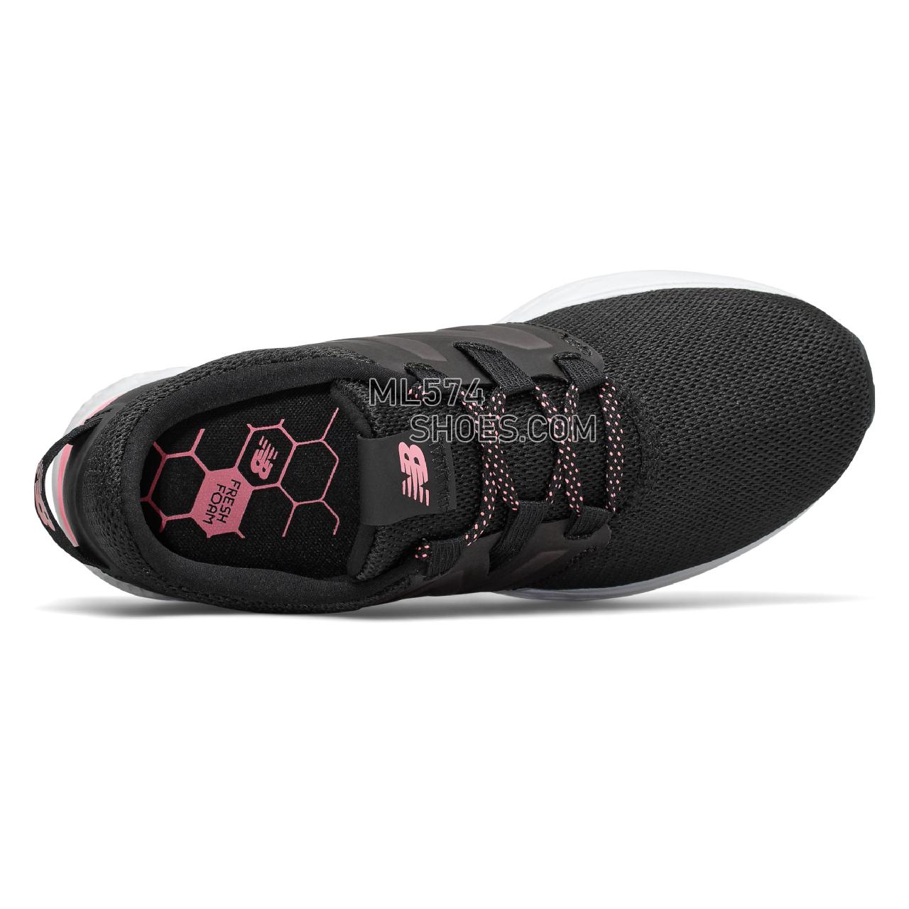 New Balance Fresh Foam Vero Racer - Women's Fresh Foam Vero Racer - Black with Bleached Guava - WVRCRLB1