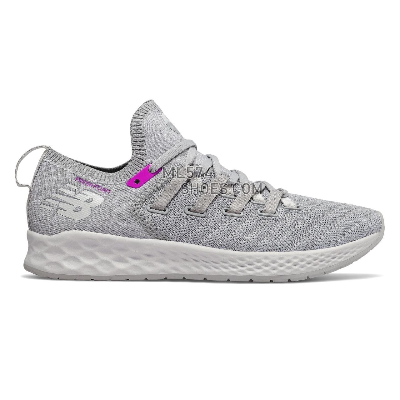 New Balance Fresh Foam Zante Trainer - Women's Fresh Foam Zante Trainer - Rain Cloud with Nimbus Cloud and Voltage Violet - WXZNTLW