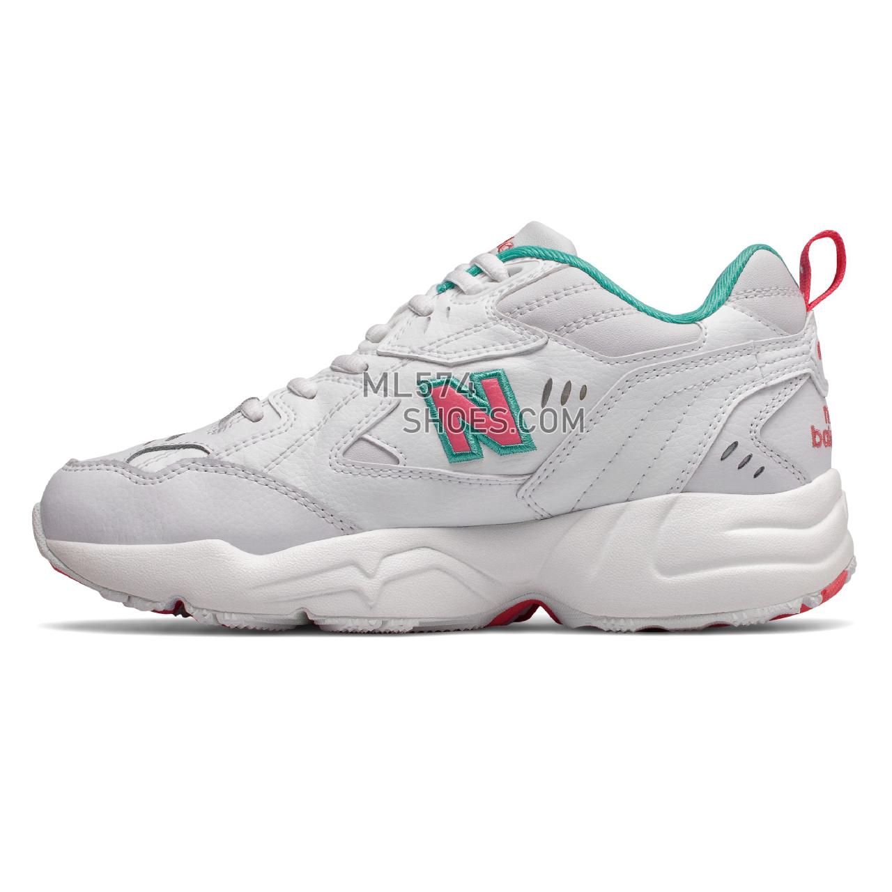 New Balance 608 - Women's 608v1 Training - White with Tidepool - WX608WT1