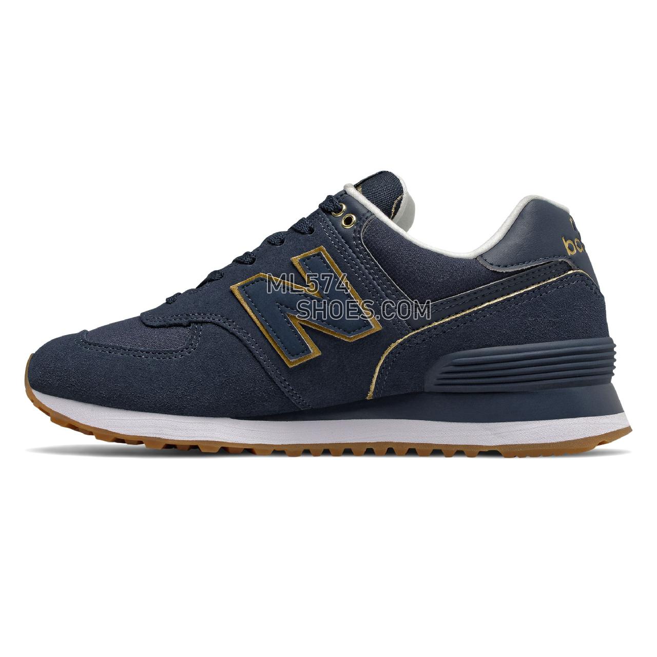 New Balance 574 Wabi Sabi - Women's 574 Classic - Natural Indigo with Gold - WL574SOC