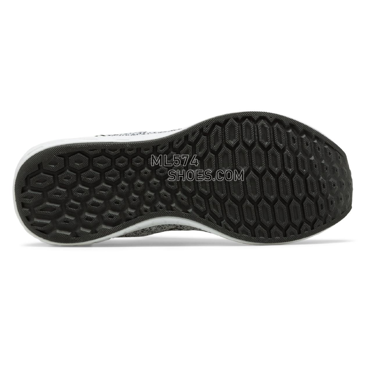 New Balance Fresh Foam Cruz SockFit - Women's Fresh Foam Cruz SockFit Running - Black with White - WCRZSLB2