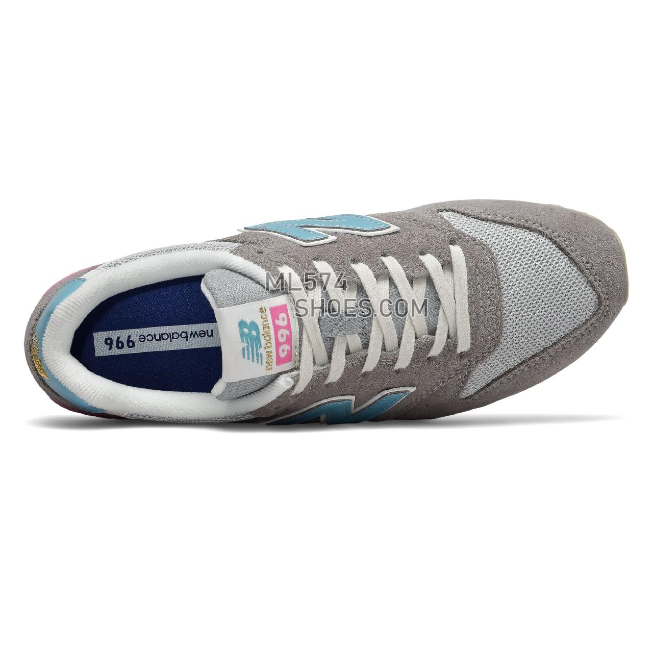 New Balance 996 - Women's 996 Classic - Marblehead with Wax Blue - WL996COL
