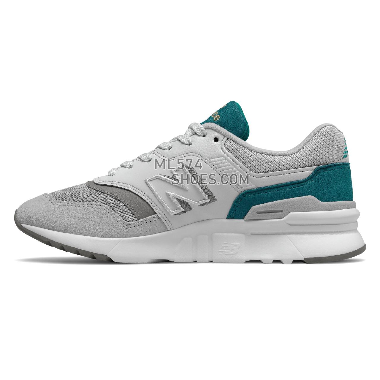 New Balance 997H - Women's 997H Classic - Rain Cloud with Team Teal and White - CW997HAN