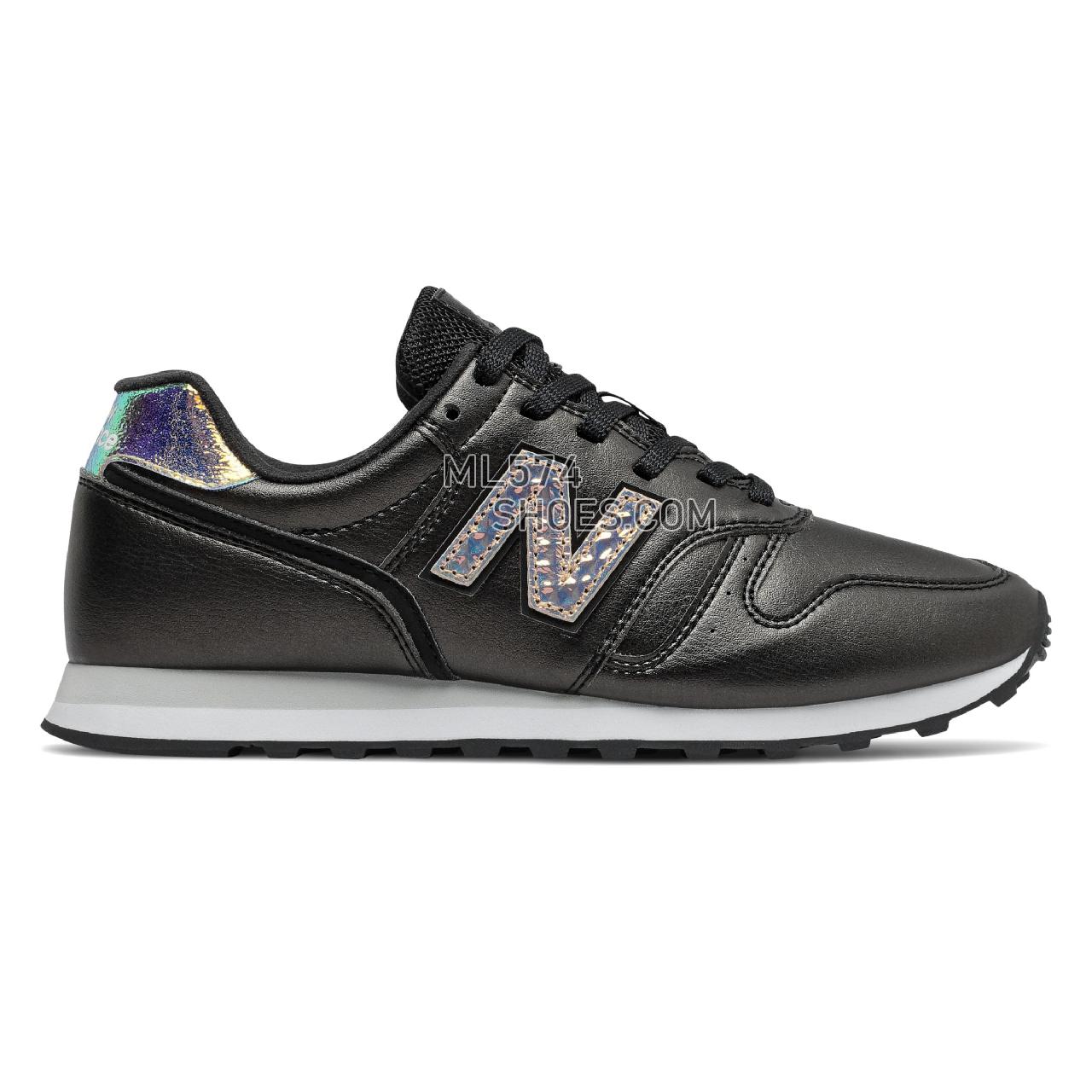 New Balance 373 - Women's 373 Classic - Black with White - WL373GB2