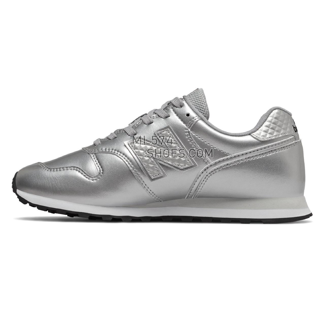 New Balance 373 - Women's 373 Classic - Silver Metallic with White - WL373GC2