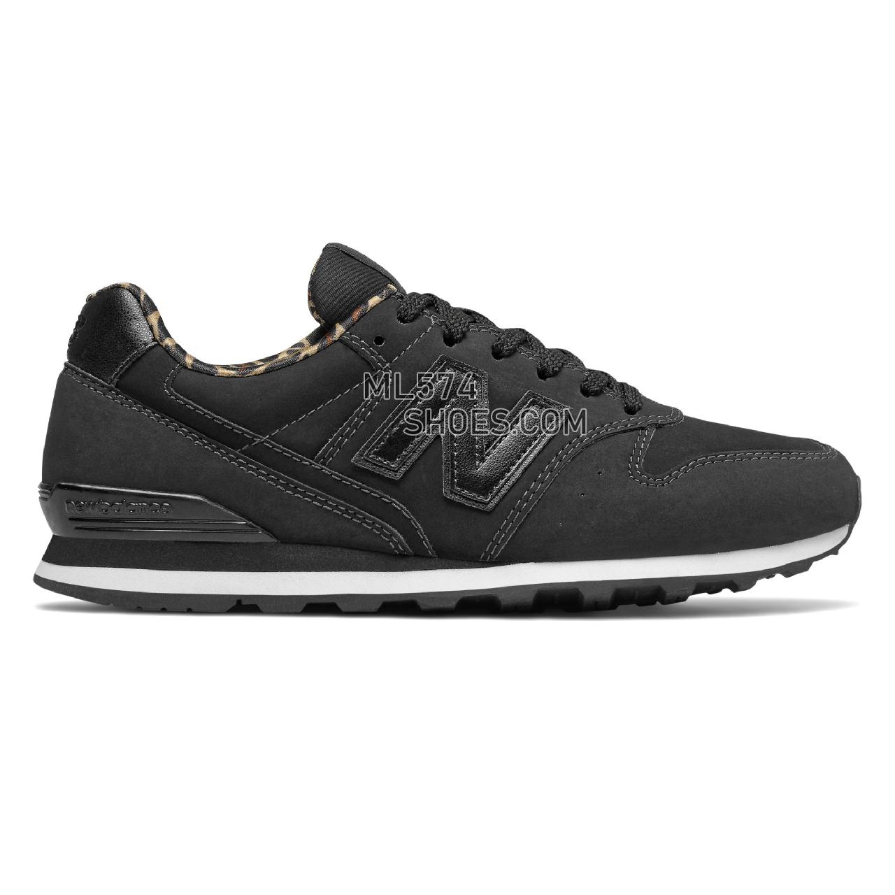 New Balance 996 - Women's 996 Classic WL996V2-27584-W - Black with Classic Gold - WL996CK