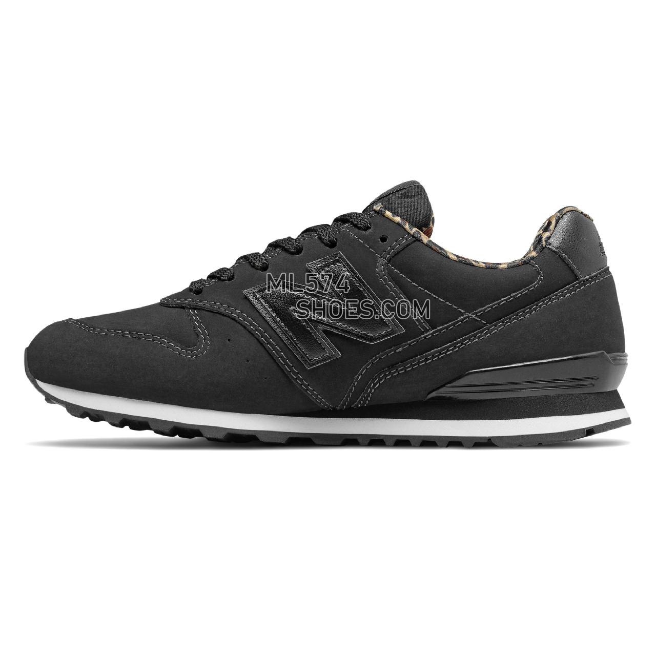 New Balance 996 - Women's 996 Classic WL996V2-27584-W - Black with Classic Gold - WL996CK