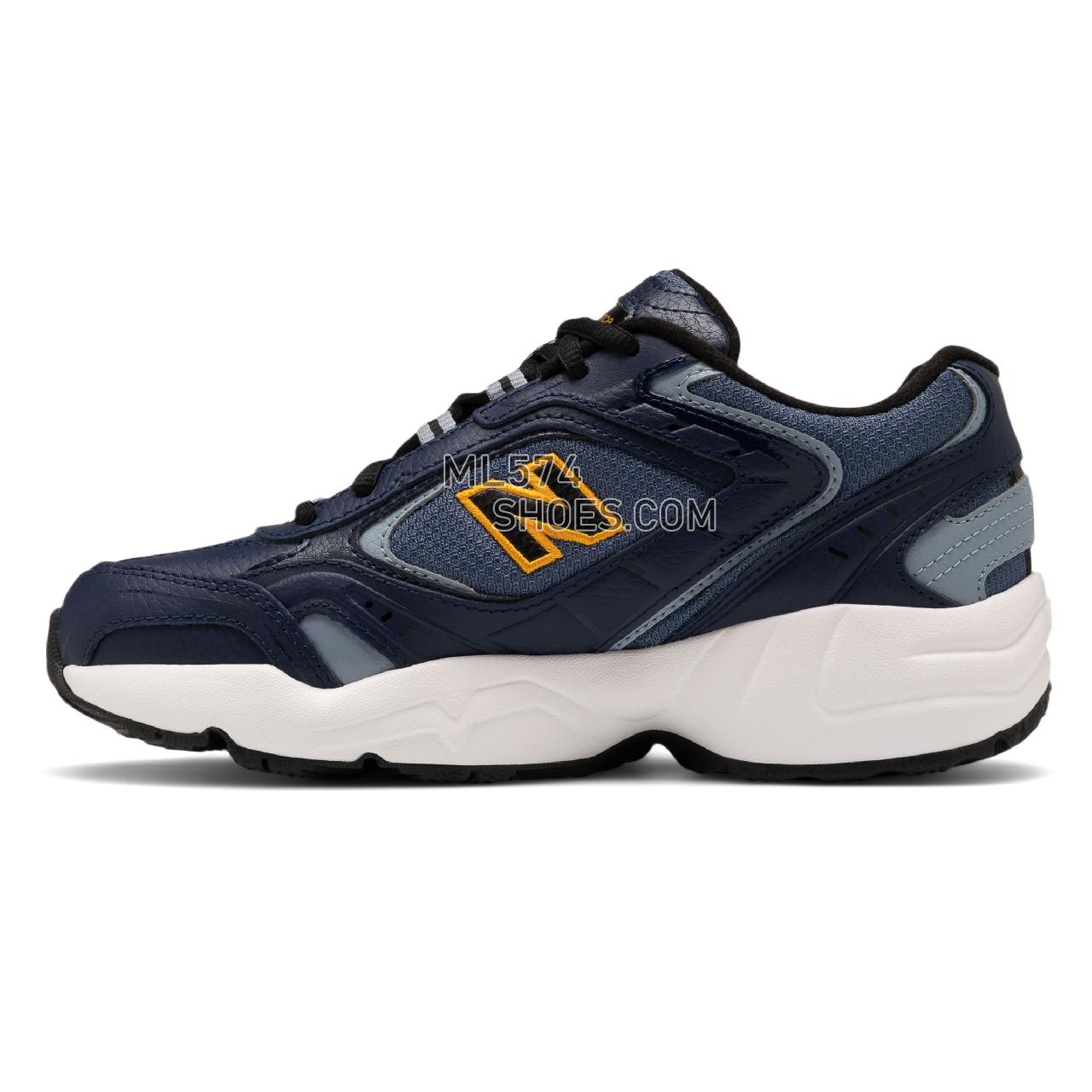 New Balance 452 - Women's 452 Training - Pigment with Vintage Indigo and Gold Rush - WX452SW