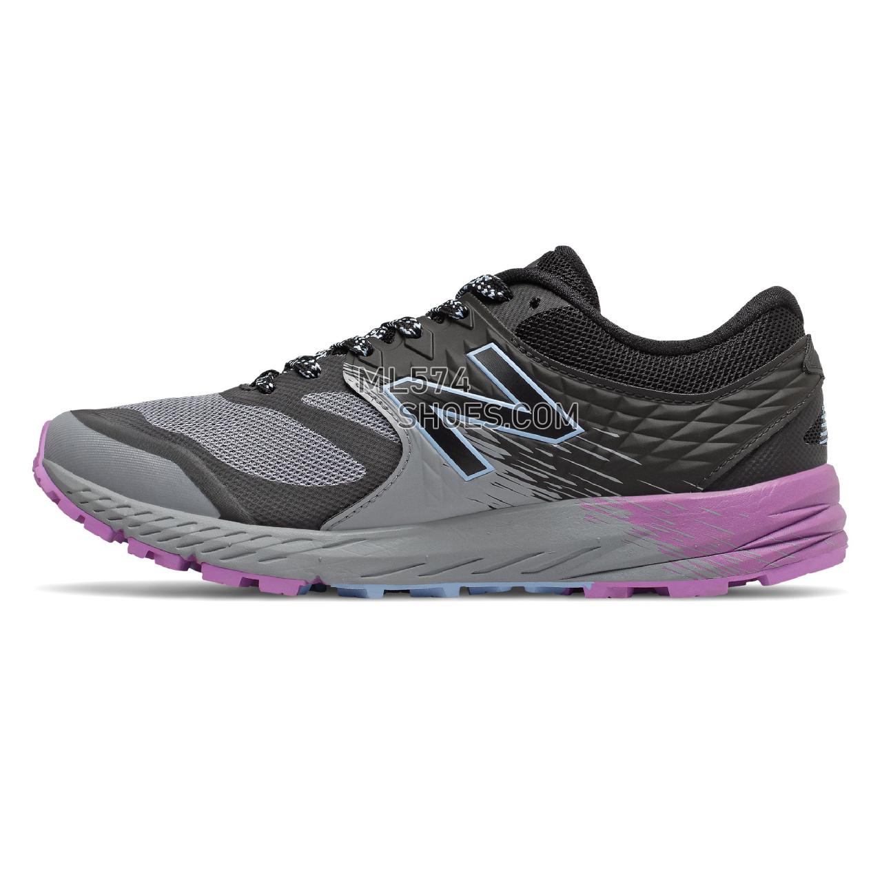 New Balance Summit K.O.M. - Women's Summit K.O.M. Trail Running - Steel with Black and Team Carolina - WTSKOMSE