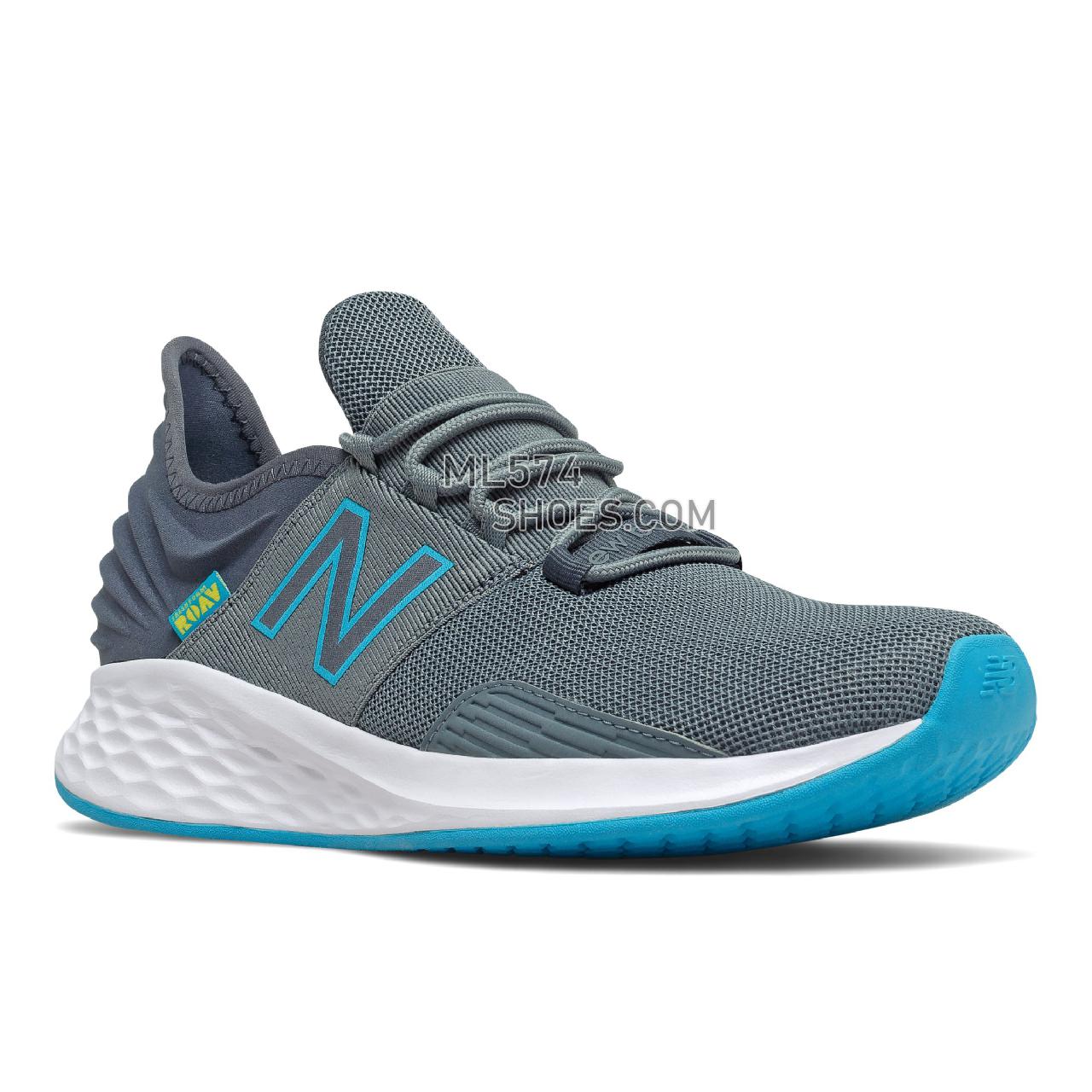 New Balance Fresh Foam Roav - Men's Neutral Running - Ocean Grey with Virtual Sky and Thunder - MROAVCO