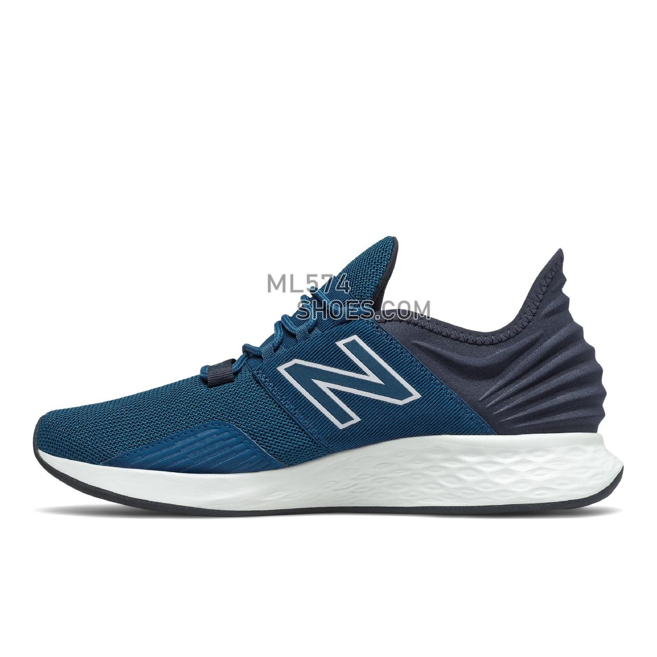 New Balance Fresh Foam Roav - Men's Neutral Running - Rogue Wave with Eclipse and White - MROAVCR