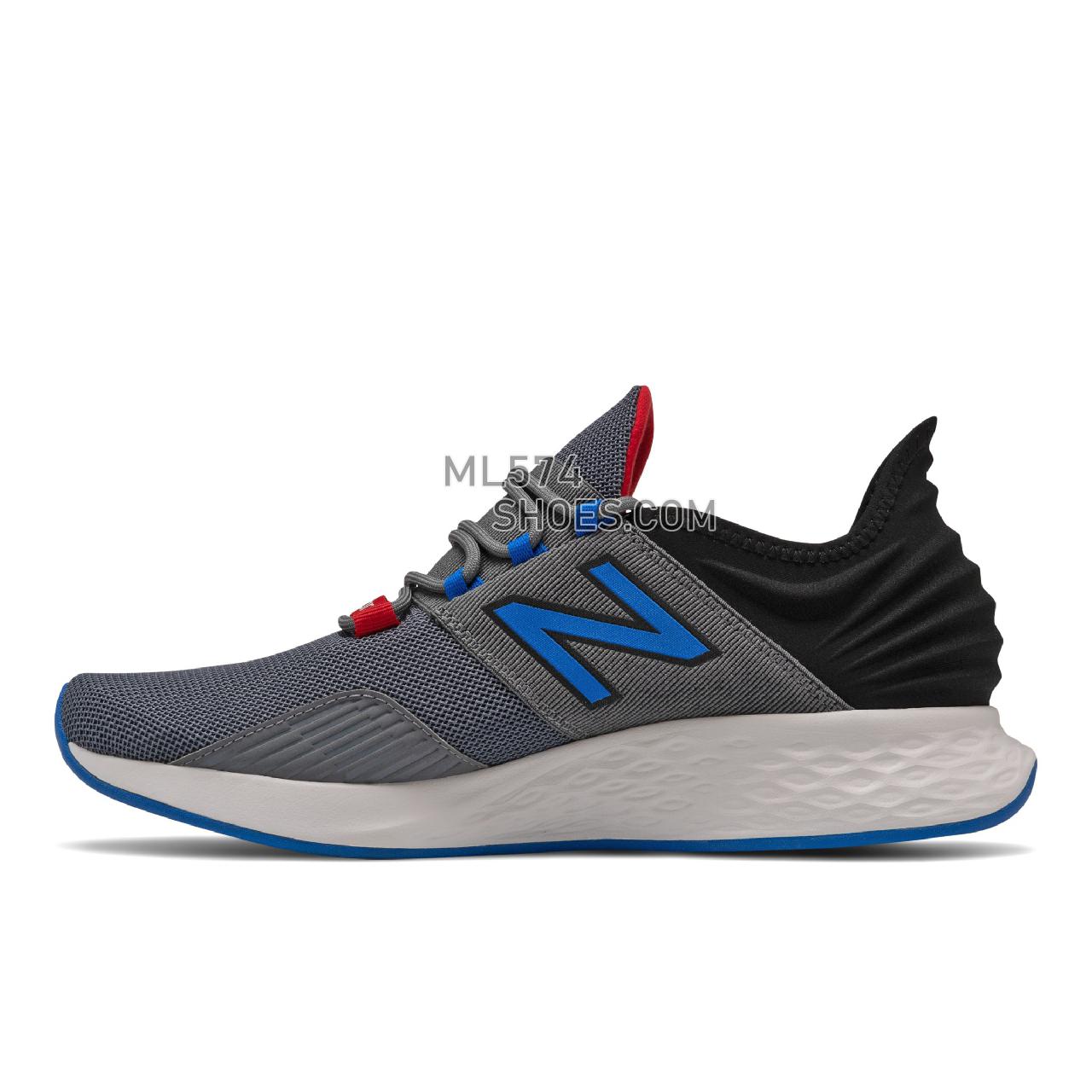 New Balance Fresh Foam Roav - Men's Neutral Running - Lead with cobalt and team red - MROAVLC1