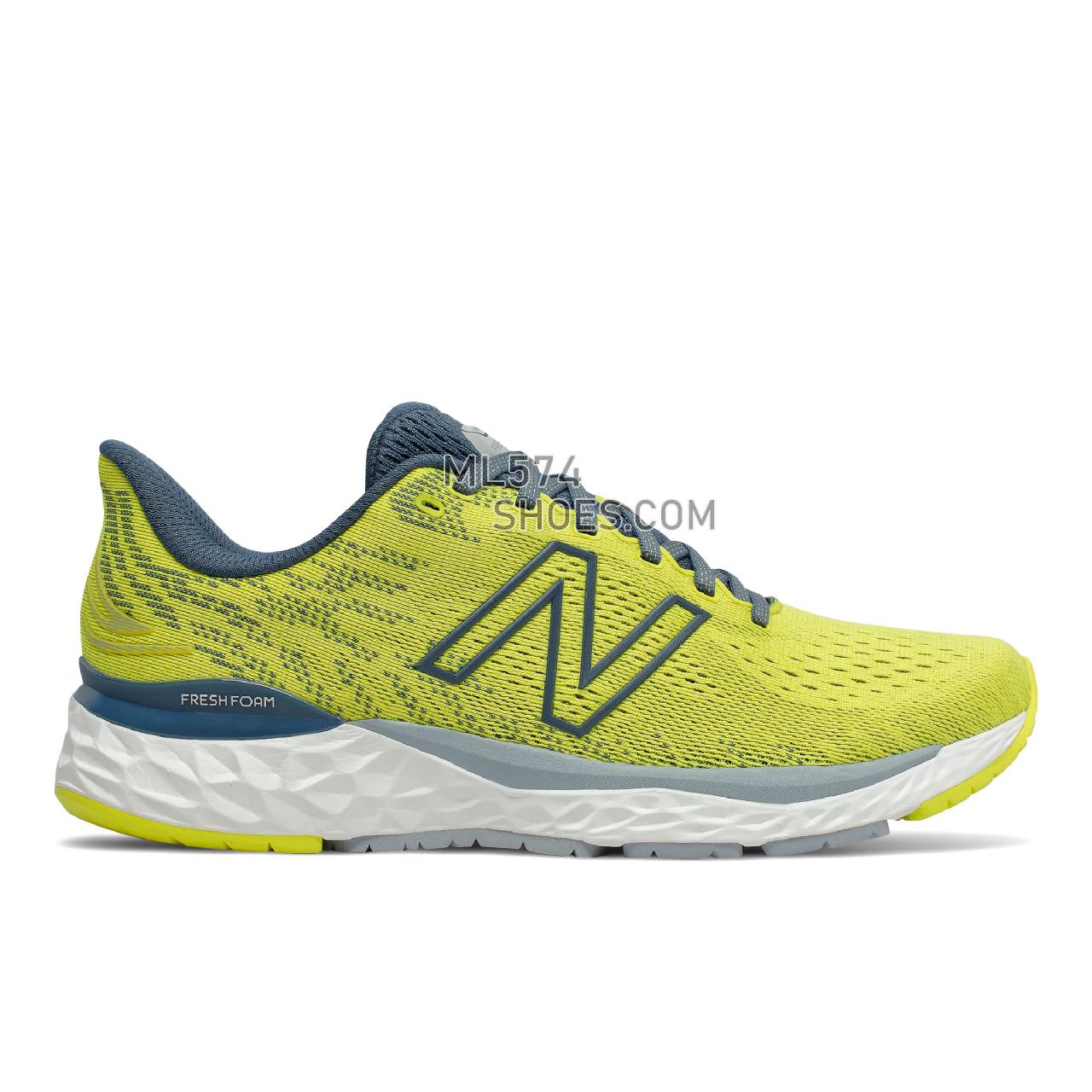 New Balance Fresh Foam 880v11 - Men's Neutral Running - Sulphur Yellow with Deep Ocean Grey - M880Y11